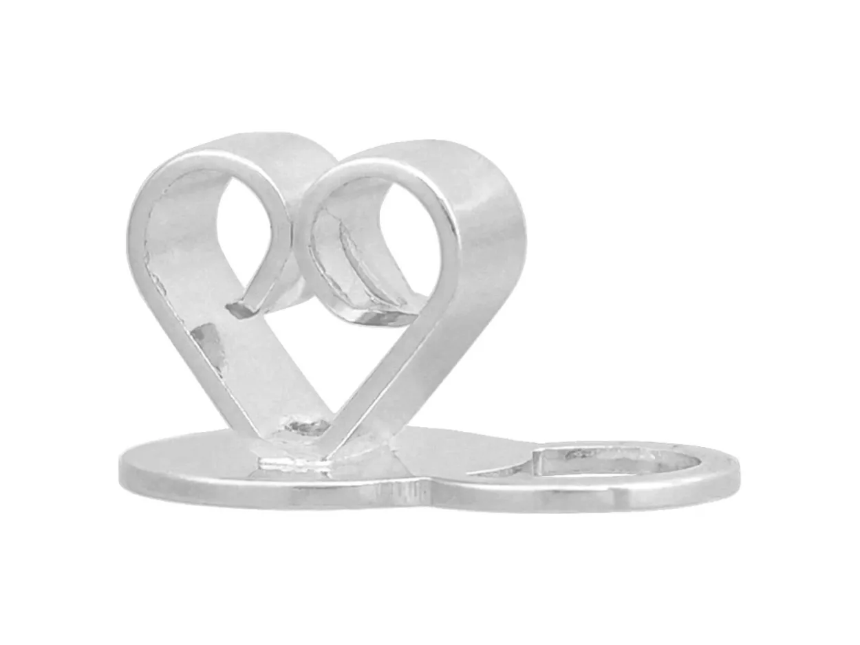 Sterling Silver Hollow Support Scroll Pack of 2