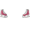 Sterling Silver Ice Skating Boot Design Stud Earrings