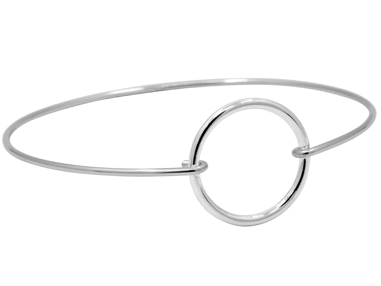 Sterling Silver Interchangeable Bangle Bracelet Component 7"/17.5cm