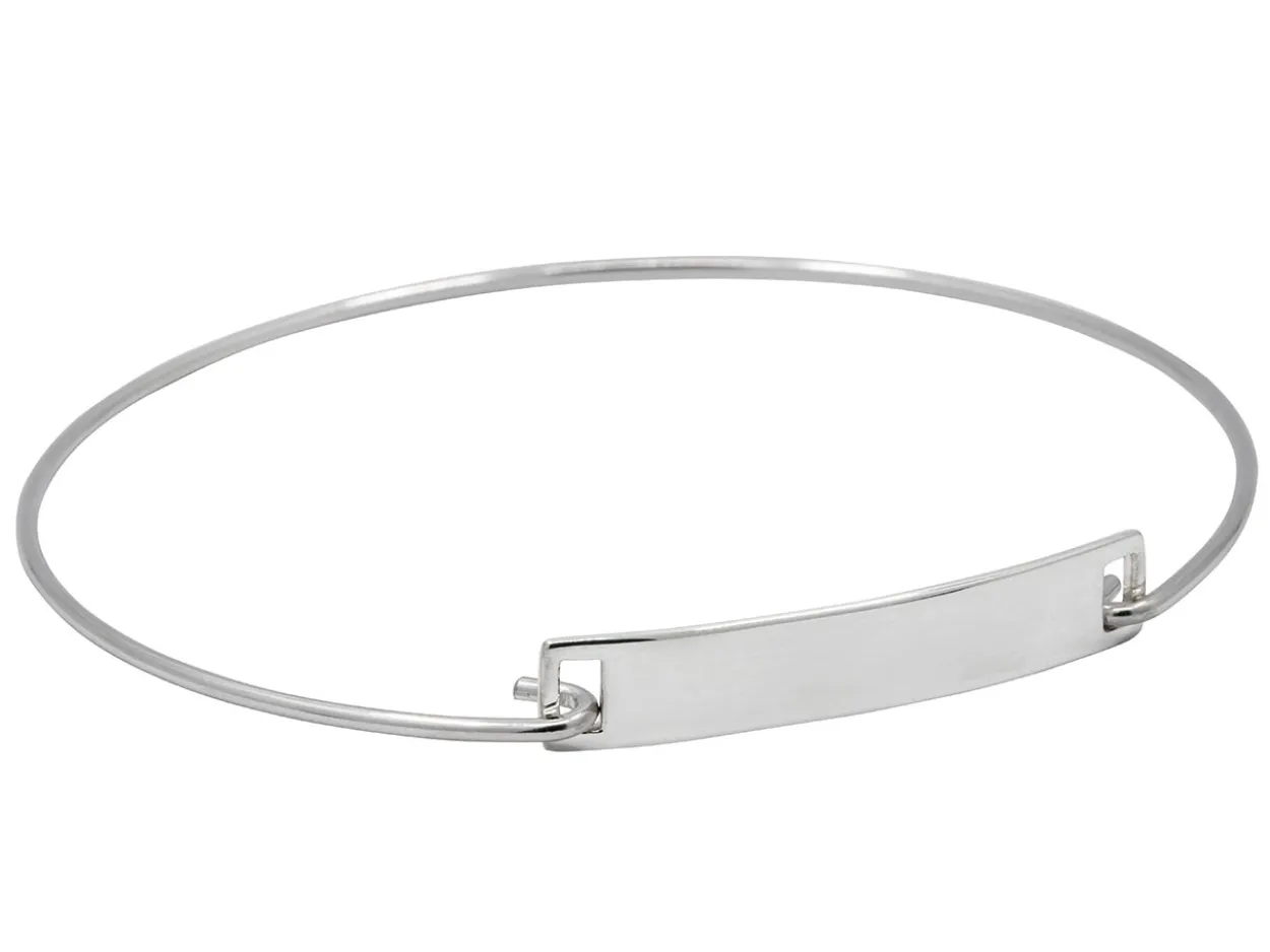 Sterling Silver Interchangeable Bangle Bracelet Component 7"/17.5cm