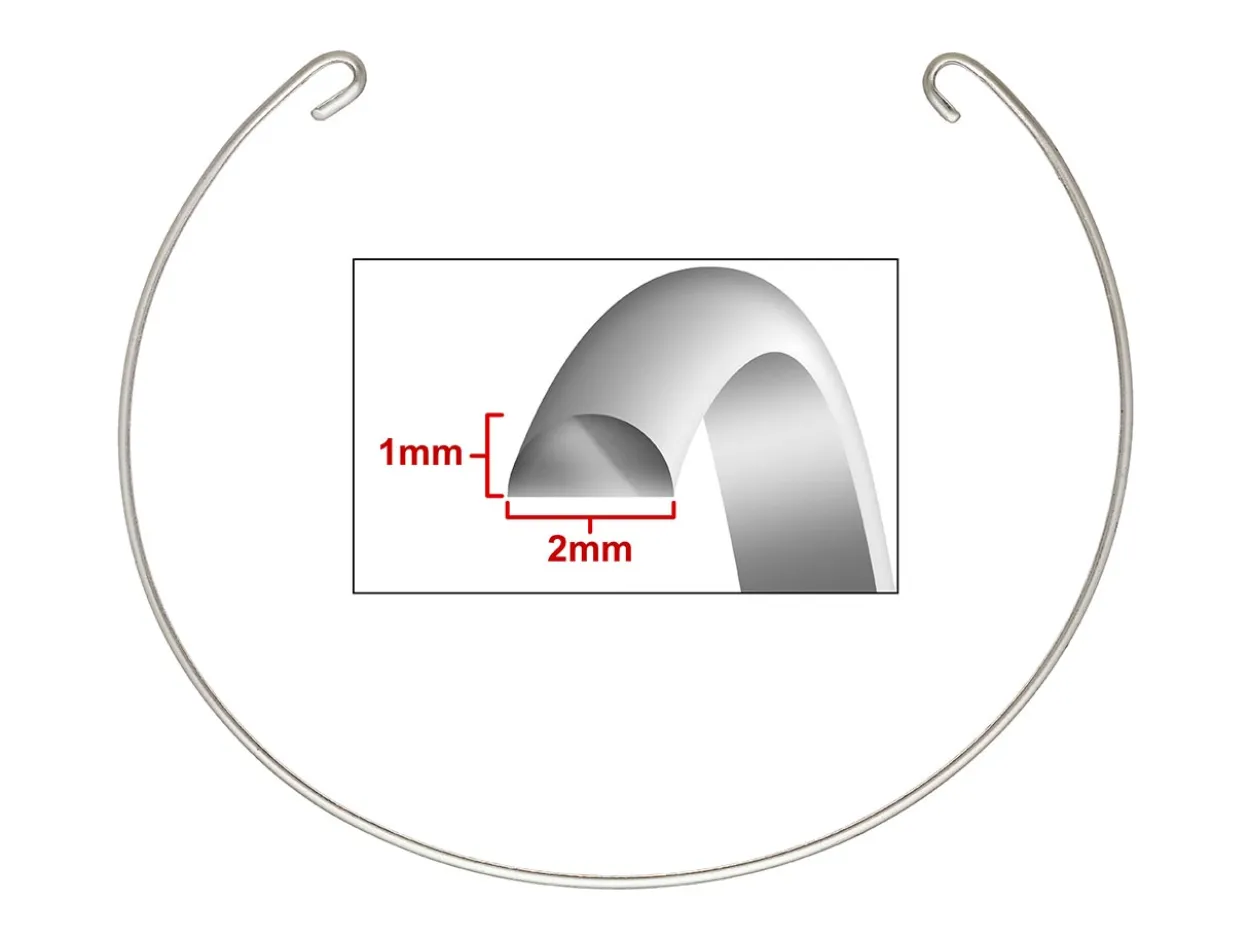 Sterling Silver Interchangeable Bangle Bracelet Component 7"/17.5cm