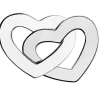 Sterling Silver Interlocking Hearts 22mm Stamping Blank