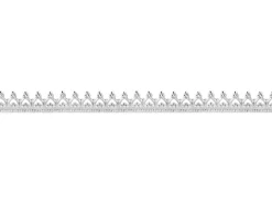 Sterling Silver Inverted Heart Small Gallery Strip 3.8mm