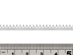 Sterling Silver Inverted Heart Small Gallery Strip 3.8mm