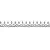 Sterling Silver Inverted Heart Medium Gallery Strip 4.5mm