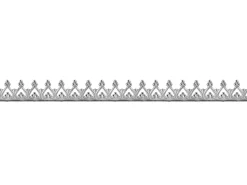 Sterling Silver Inverted Heart Medium Gallery Strip 4.5mm