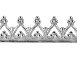 Sterling Silver Inverted Heart Medium Gallery Strip 4.5mm