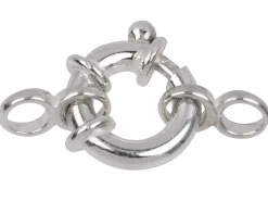 Sterling Silver Jumbo Bolt Ring 13mm, 2 Figure Of 8 Jump Rings