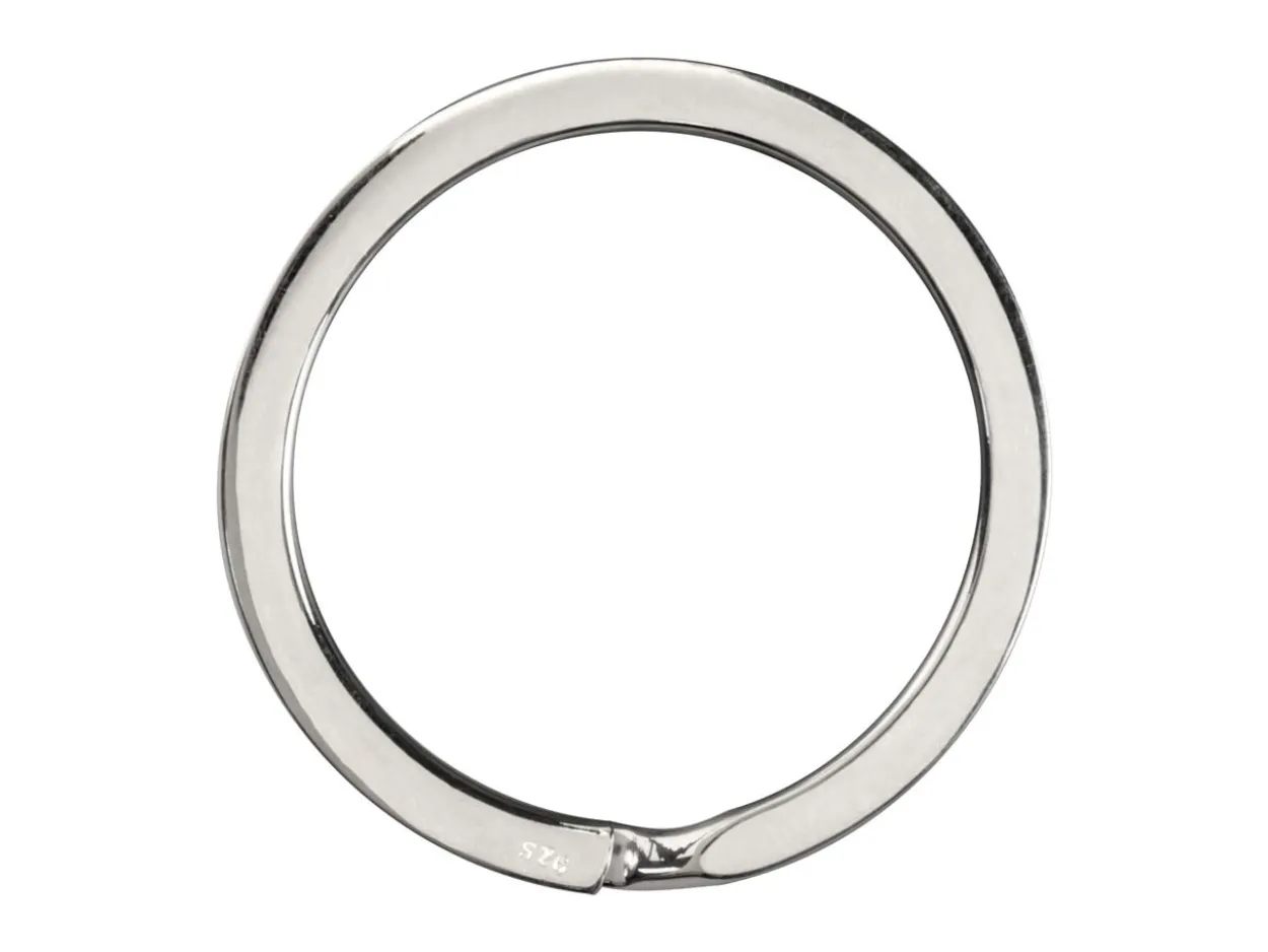 Sterling Silver Key Ring 32mm Split Ring, 3679