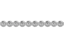 Sterling Silver Large Rosette Berry Gallery Strip 5mm