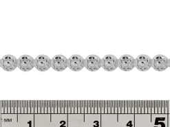 Sterling Silver Large Rosette Berry Gallery Strip 5mm