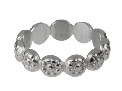 Sterling Silver Large Rosette Berry Gallery Strip 5mm
