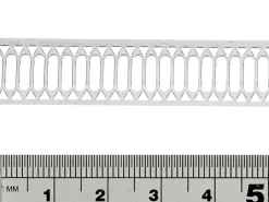 Sterling Silver Large Stencil Ribbon Gallery Strip 13.0mm