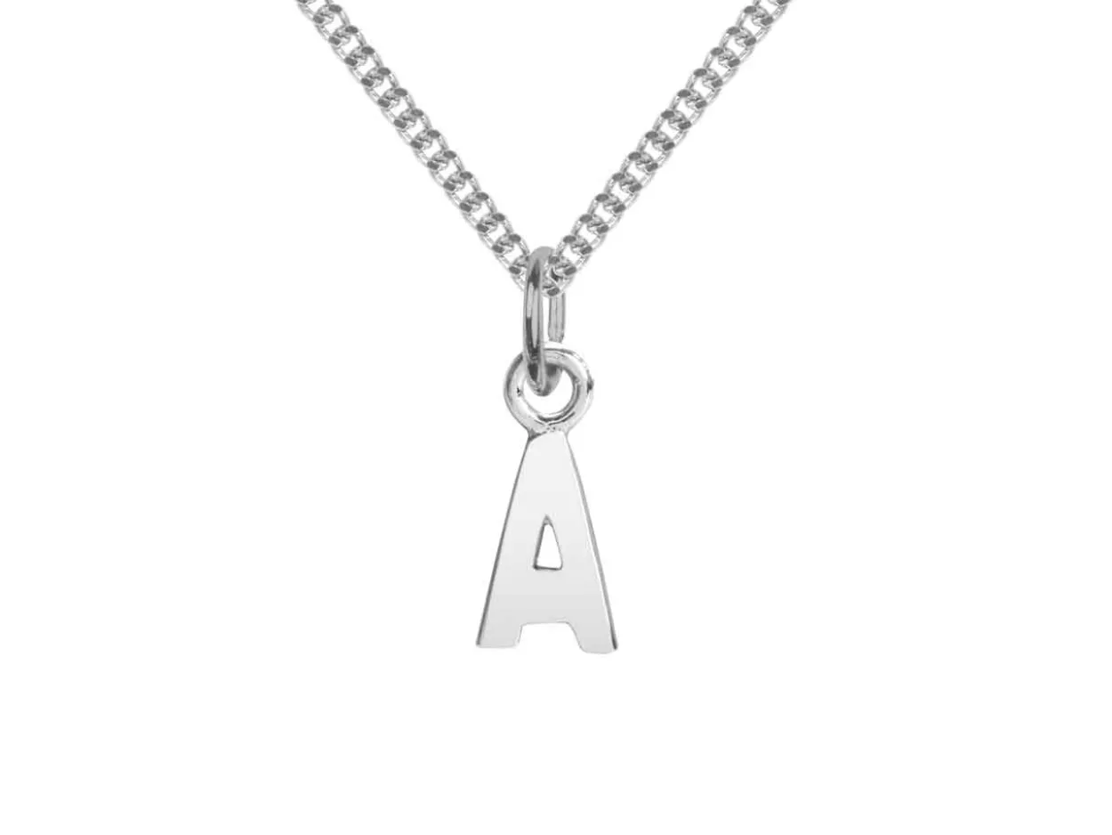 Sterling Silver Letter A Initial Charm