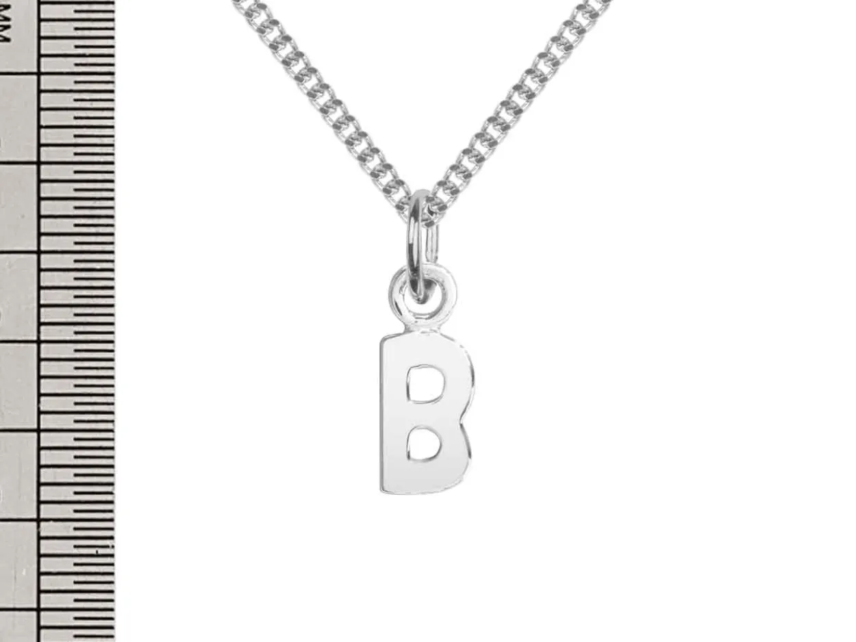 Sterling Silver Letter B Initial Charm