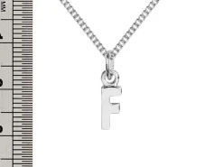 Sterling Silver Letter F Initial Charm