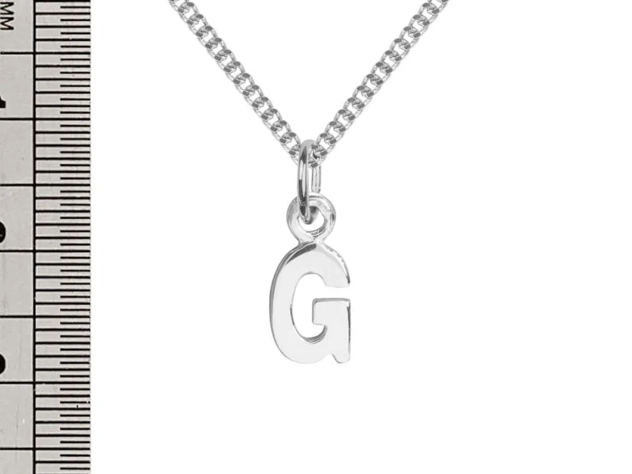 Sterling Silver Letter G Initial Charm