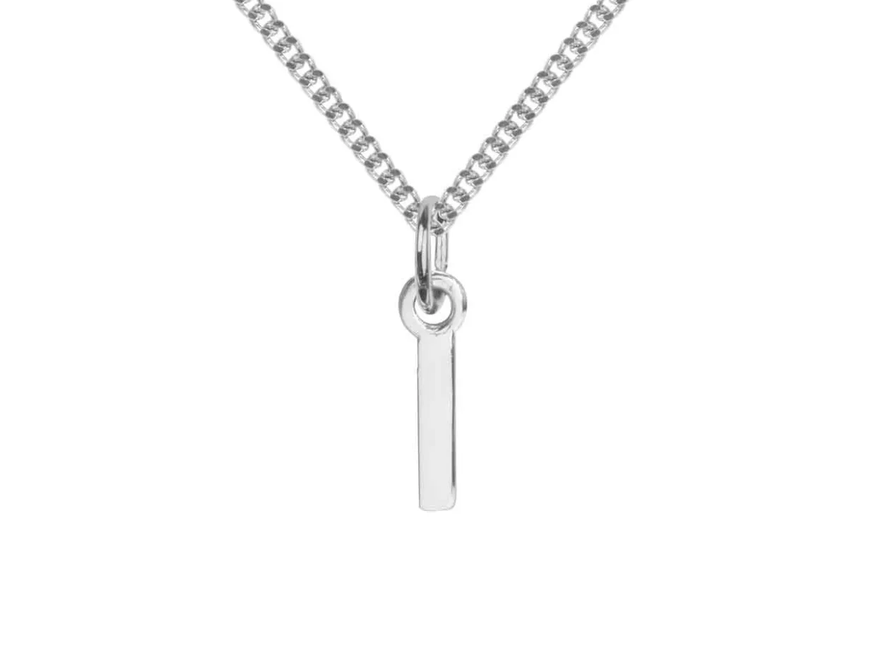 Sterling Silver Letter I Initial Charm