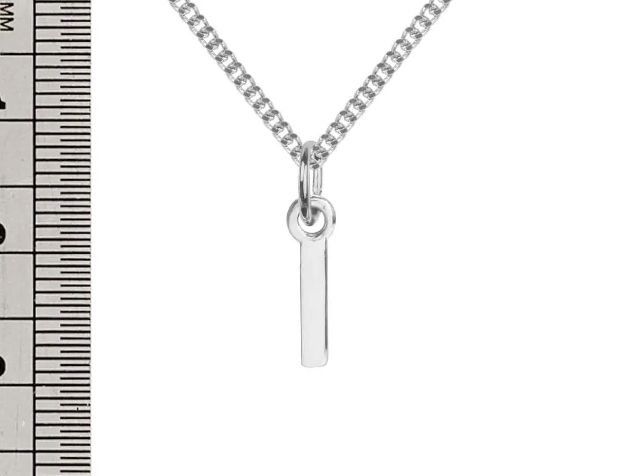 Sterling Silver Letter I Initial Charm