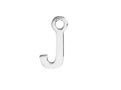 Sterling Silver Letter J Initial Charm