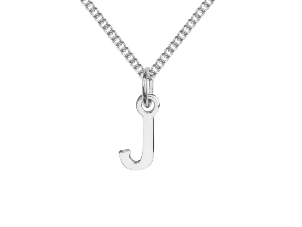 Sterling Silver Letter J Initial Charm