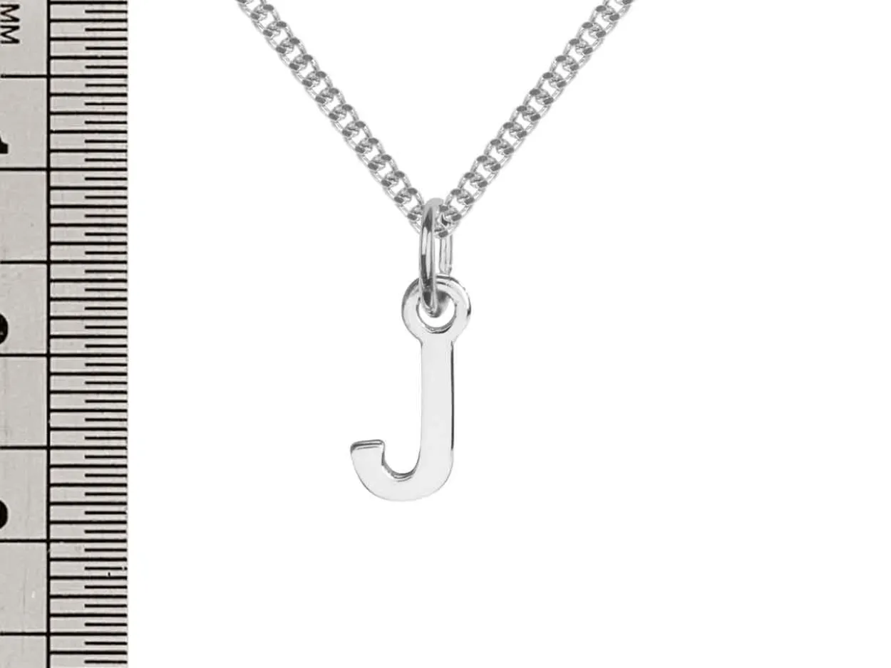 Sterling Silver Letter J Initial Charm