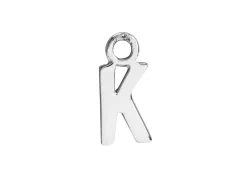 Sterling Silver Letter K Initial Charm