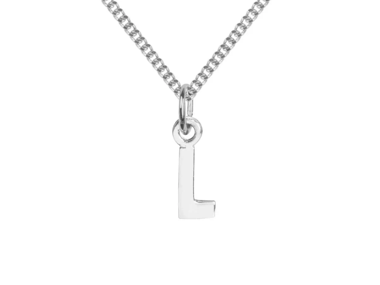 Sterling Silver Letter L Initial Charm