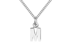 Sterling Silver Letter M Initial Charm