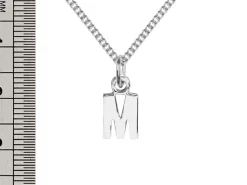 Sterling Silver Letter M Initial Charm