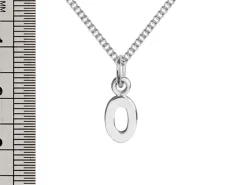 Sterling Silver Letter O Initial Charm