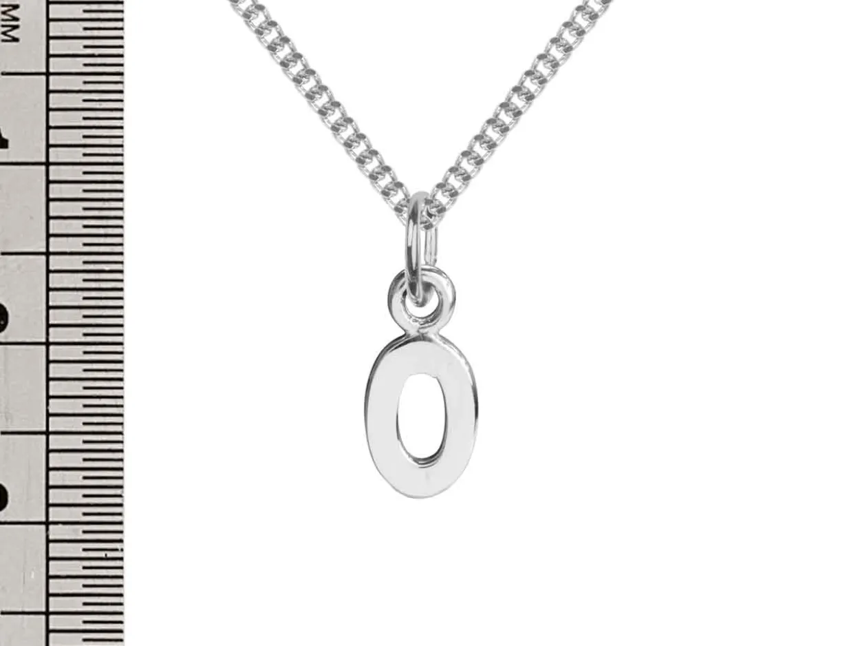 Sterling Silver Letter O Initial Charm