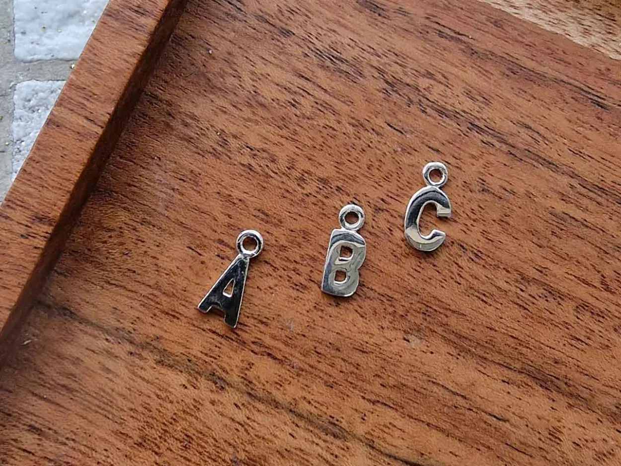 Sterling Silver Letter S Initial Charm