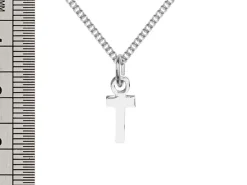 Sterling Silver Letter T Initial Charm