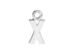 Sterling Silver Letter X Initial Charm