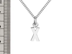 Sterling Silver Letter X Initial Charm