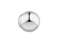 Sterling Silver Lightweight 1 Hole Bead With Cup 3mm Pack of 5