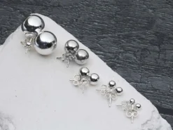 Sterling Silver Lightweight 1 Hole Bead With Cup 3mm Pack of 5
