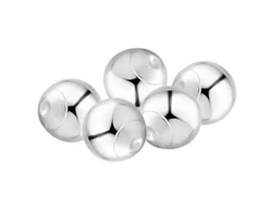 Sterling Silver Lightweight 1 Hole Bead With Cup 10mm Pack of 5