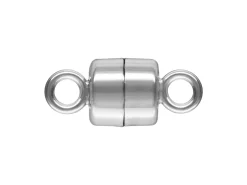 Sterling Silver Magnetic Clasp Round 4.5mm