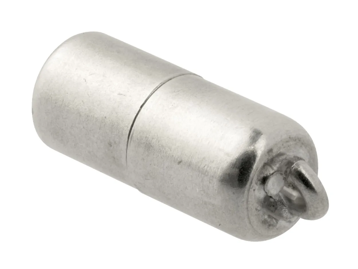 Sterling Silver Magnetic Clasp 6mm X 13mm 1 Row Barrel