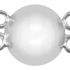 Sterling Silver Magnetic Clasp 12mm 2 Row Ball