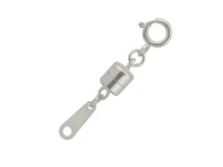 Sterling Silver Magnetic Clasp Small With Bolt Ring 4mm