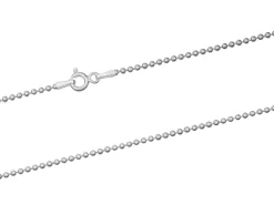 Sterling Silver 1.5mm Ball Chain 16"/40cm Unhallmarked 100% Recycled Silver
