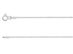Sterling Silver 1.2mm Ball Chain 20"/50cm Unhallmarked 100% Recycled Silver