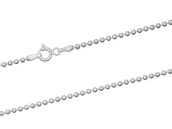 Sterling Silver 2.0mm Ball Chain 18"/45cm Unhallmarked 100% Recycled Silver
