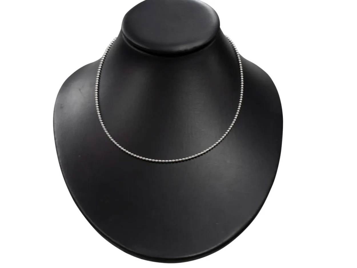 Sterling Silver 2.0mm Ball Chain 18"/45cm Unhallmarked 100% Recycled Silver
