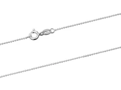Sterling Silver 1.0mm Ball Chain 16"/40cm Unhallmarked 100% Recycled Silver