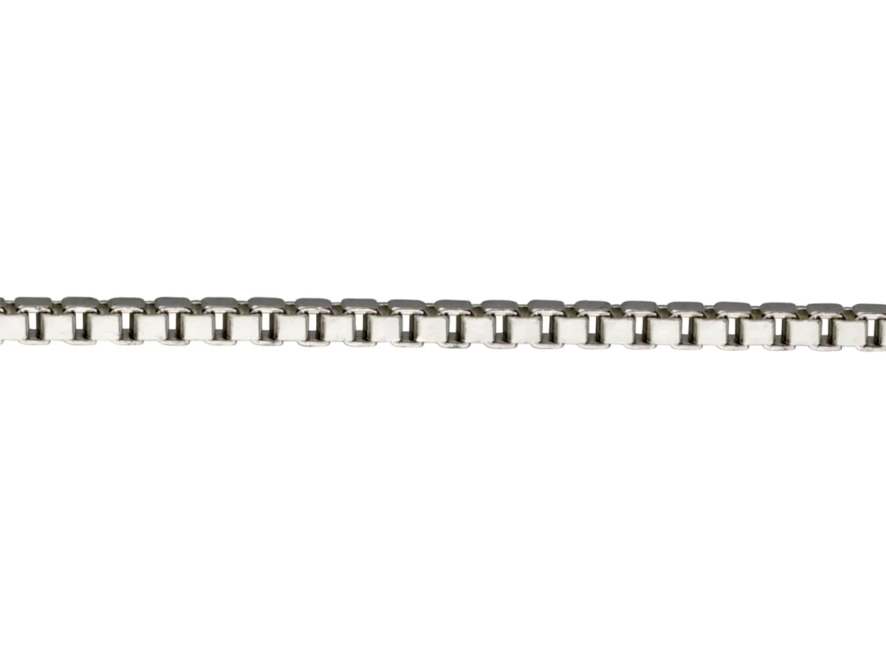 Sterling Silver 1.4mm Box Chain Loose Unhallmarked