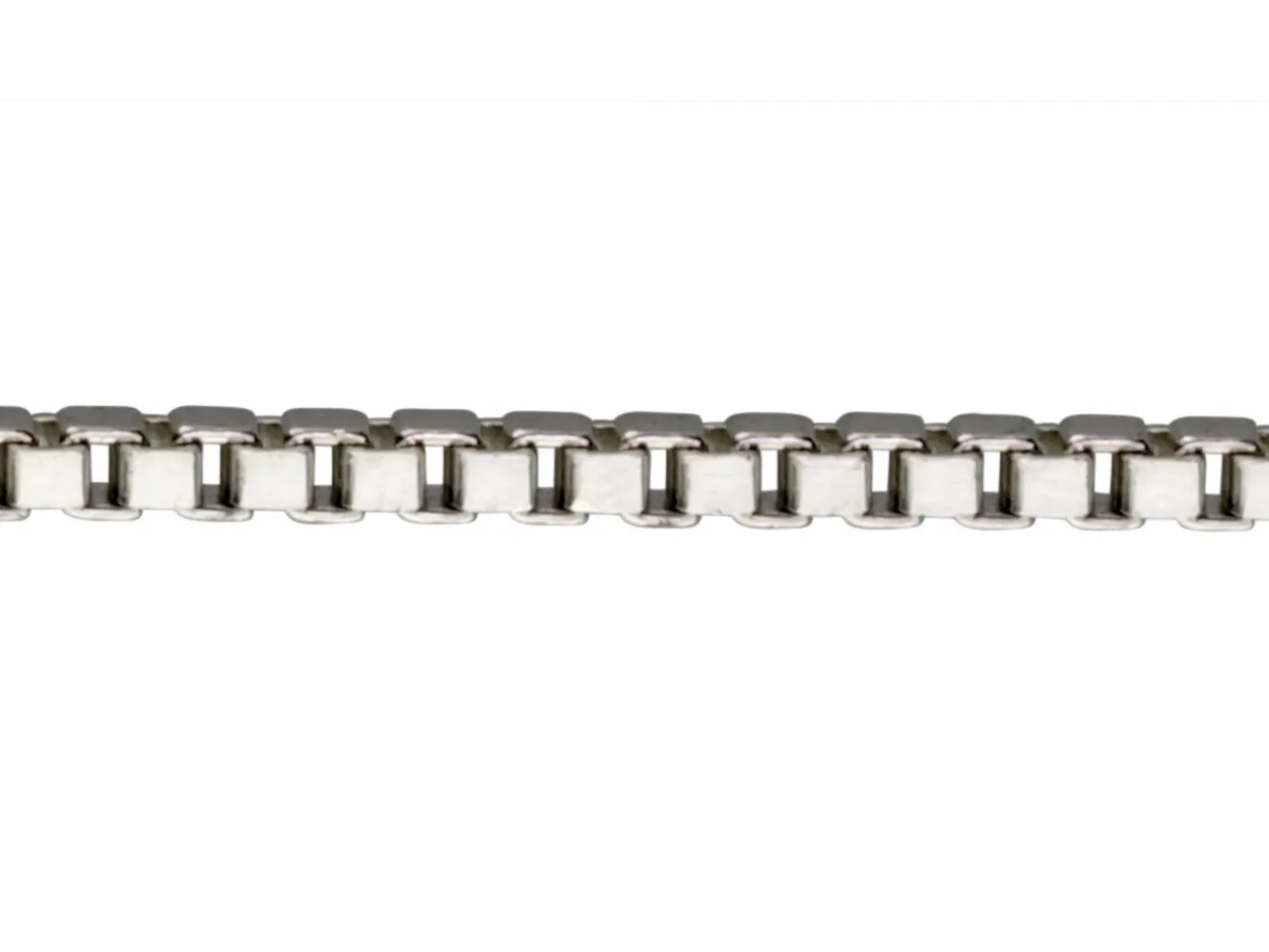 Sterling Silver 1.4mm Box Chain Loose Unhallmarked